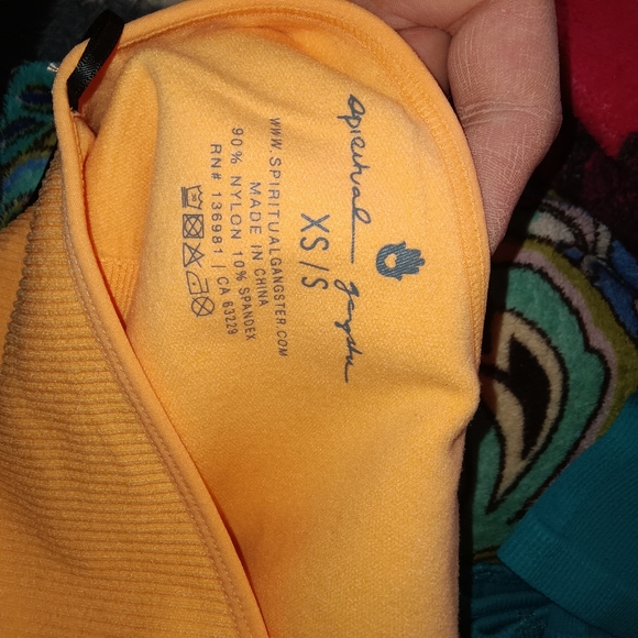 SPIRITUAL GANGSTER Luna one shoulder seamless tank XS - Picture 9 of 9